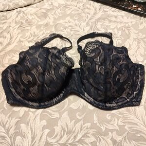 🖤 NWOT Sexy Black & Tan Lace Underwire Bra - 36D